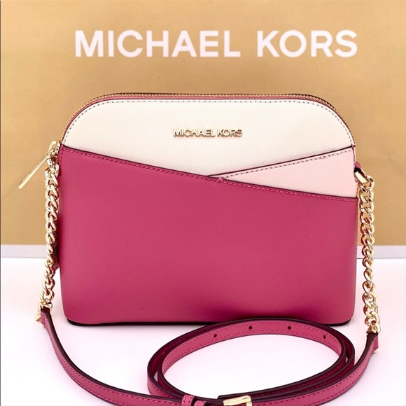 Michael Kors MD Dome Crossbody Rosewood Multi - Picture 2 of 11